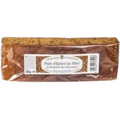 Pain d'épices tranché aux pépites de chocolats