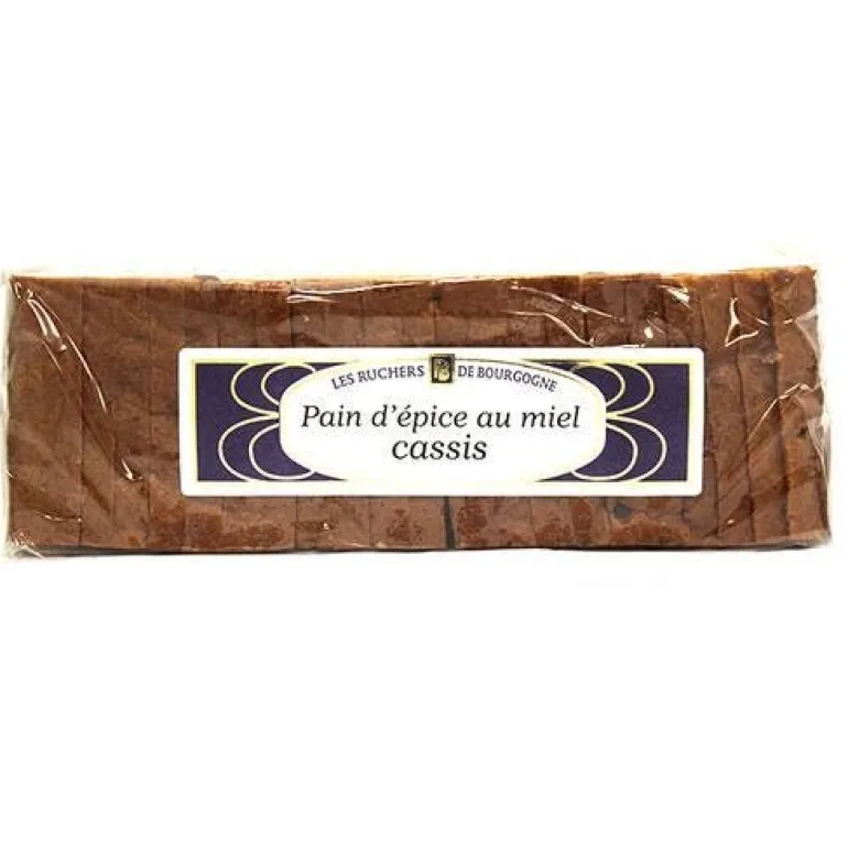 Pain d'épices tranché au cassis 300g