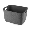 Panier de rangement Softex L 19L Gris Anthracite CURVER