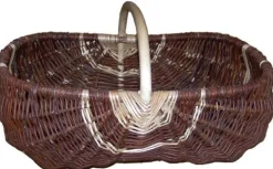 Panier de récolte bicolore en osier MASY