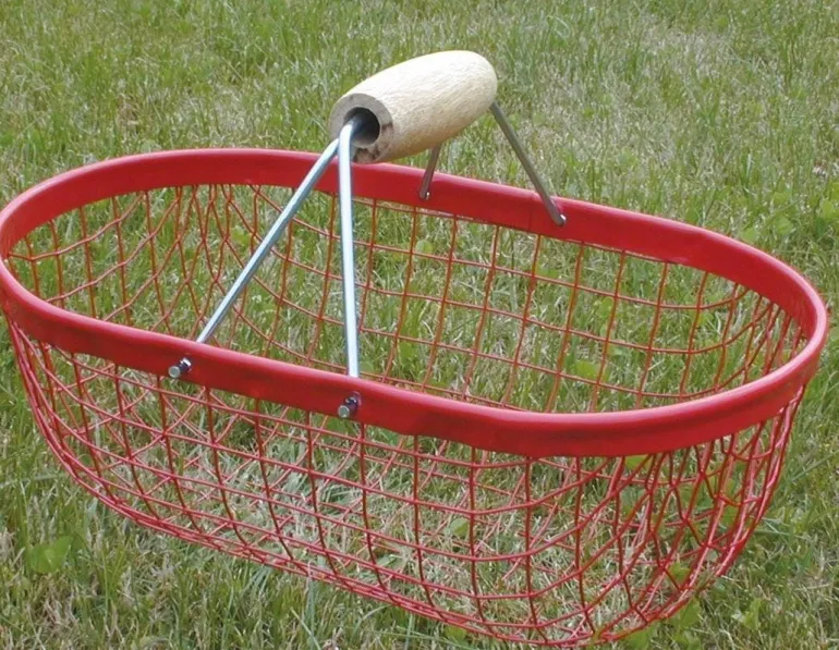 Panier de récolte en métal 7L rouge MASY