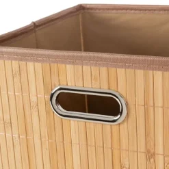 Panier de rangement en bambou L