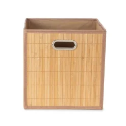 Panier de rangement en bambou L