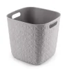 Panier de rangement Softex cube 15L Taupe CURVER