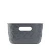Panier de rangement Softex S 4L Gris Anthracite CURVER