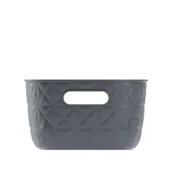 Panier de rangement Softex S 4L Gris Anthracite CURVER
