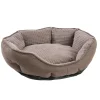 Panier ovale soft antidérapant 57 x 51 cm marron