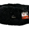 Panier rond Nirvana fluffy noir 90 x 14 cm