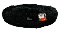Panier rond Nirvana fluffy noir 90 x 14 cm