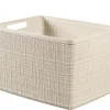 Panière jute rectangulaire 20l - plastique recyclé