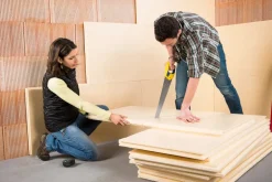 Panneau polystyrène extrudé R2,25 Ep.8cm 125x60cm mur/sol