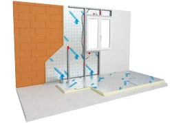 Panneau polyuréthane alu R=4,65 Ep.10cm 120x60cm mur/sol