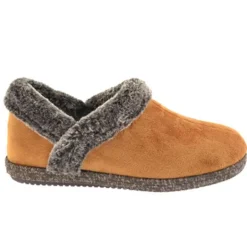 Pantoufle Ralot textile doublé camel