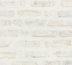 Papier peint vinyl sur support intissé brique loft blanc