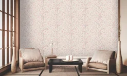 Papier peint expansé support intissé japonese blooming blanc