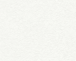 Papier peint vinyl expansé support intissé craquelé blanc