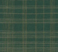 Papier peint vinyl support intissé écossais vert