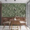 Papier peint vinyl sur support intissé sumatra vert