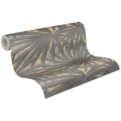 Papier peint vinyl sur support intissé palmeraie bronze