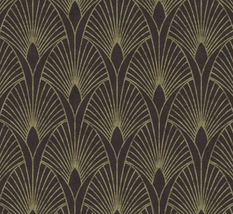 Papier peint vinyl sur support intissé glamourous ebene
