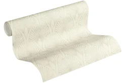 Papier peint vinyl sur support intissé glamourous ivoire