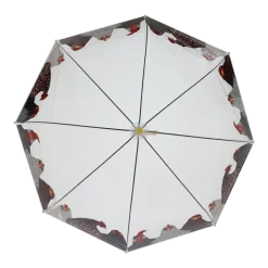 Parapluie transparent motif poules