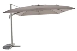Parasol déporté en aluminium 3x3m beige