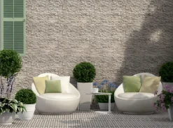 Parement travertin pierre naturel 0,48m² - Prix au m²