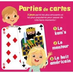 Parties de cartes (rose)