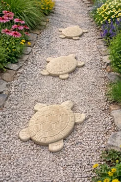 Pas japonais tortue ton vieilli 39x34 cm