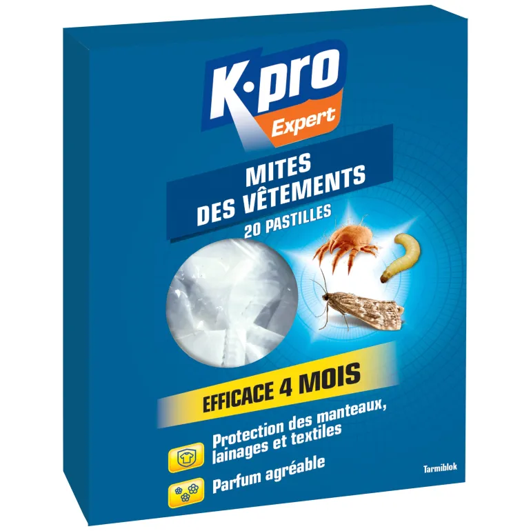 Pastilles anti-mites des vêtements (x20) K.PRO