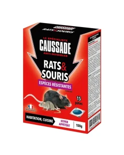 Pat'Appât espèces résistantes pour rats et souris 150 g