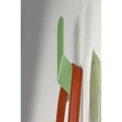Patère Bend 174x73x35mm ép.2mm acier vert botanique