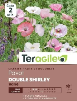 Pavot Double Shirley Varié 1,5g TERAGILE