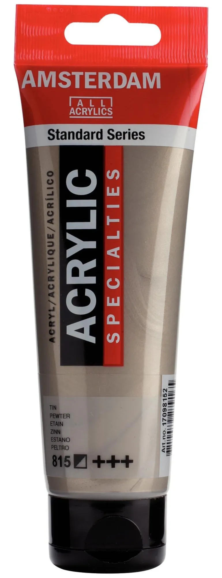 Peinture acrylique tube 120 ml étain 815