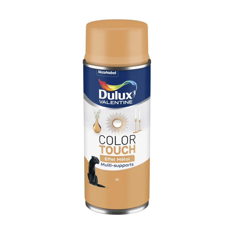 Peinture aérosol color touch effet métal or 400ml