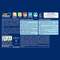 Peinture laque acrylique Valénite Bleu Comète Mat 0,5L