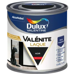 Peinture laque acrylique Valénite Noir Brillant 125ml