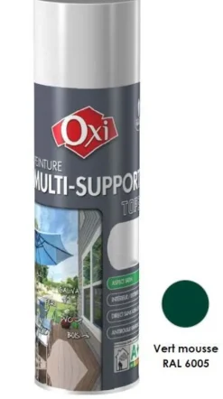 Peinture multi-supports Top3+ Vert Mousse Satin 400ML OXI