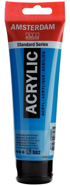 Peinture Acrylique Tube 120 ml Bleu Manganèse Phtalo 582