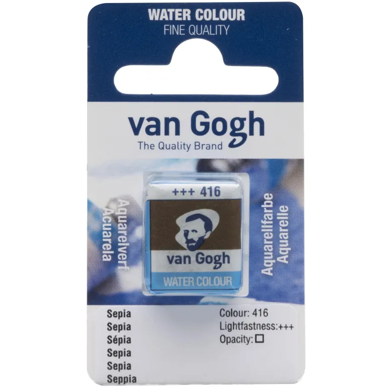 Peinture Aquarelle Godet Sépia 416