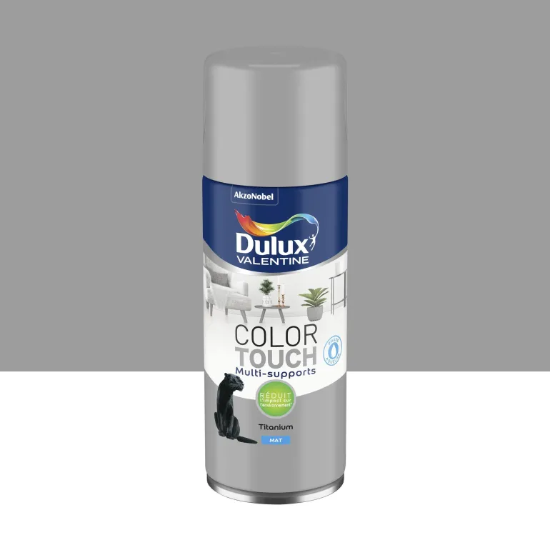 Peinture aérosol color touch mat titanium 400ml