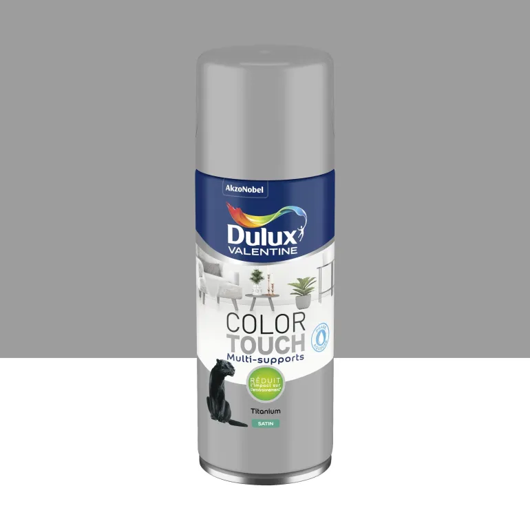 Peinture aérosol color touch satin bleu gris 400ml