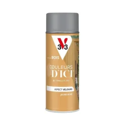 Peinture bois aérosol couleurs d'ici bleu encré 400ml V33