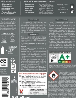 Peinture bois aérosol couleurs d'ici beige nat 400ml V33