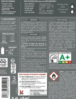 Peinture bois aérosol couleurs d'ici blanc ral9010 400ml V33