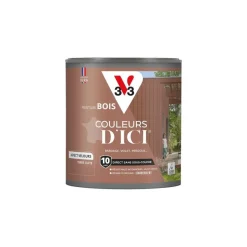 Peinture bois extérieur couleurs d'ici kaki grisé 0,5L V33