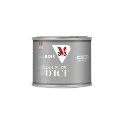 Peinture bois extérieur couleurs d'ici gris soyeux 125ml V33