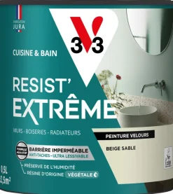 Peinture cuisine et bain Resist Extrême Beige sable Vel 0,5L