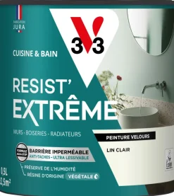 Peinture cuisine et bain Resist Extrême Lin clair Vel 0,5L